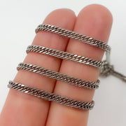Shop Silver Solid Double Curb Chain